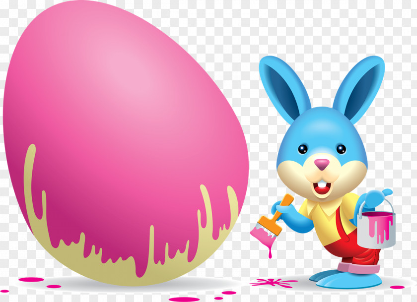 Easter Eggs Bunny Clip Art PNG