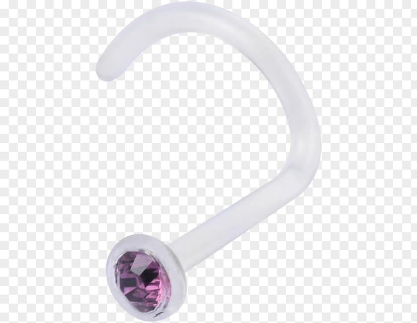 Purple Amethyst Silver Body Jewellery PNG
