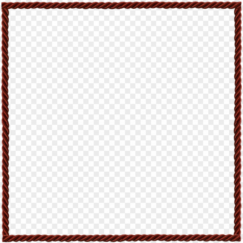 Twisted Red Rope Border Clip Art PNG
