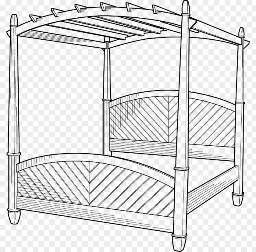 Bed Clip Art Four-poster Vector Graphics Openclipart PNG