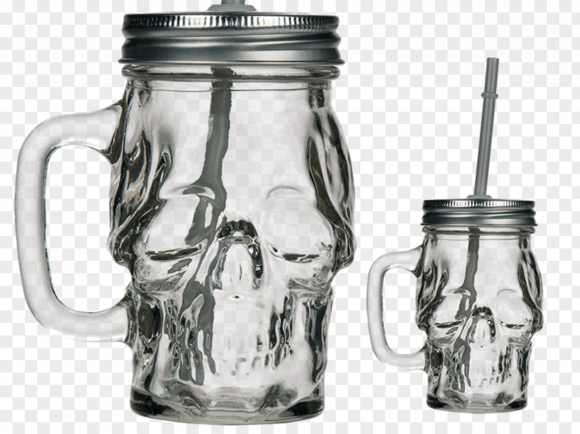Glass Skull And Crossbones Table-glass Jar Lid PNG