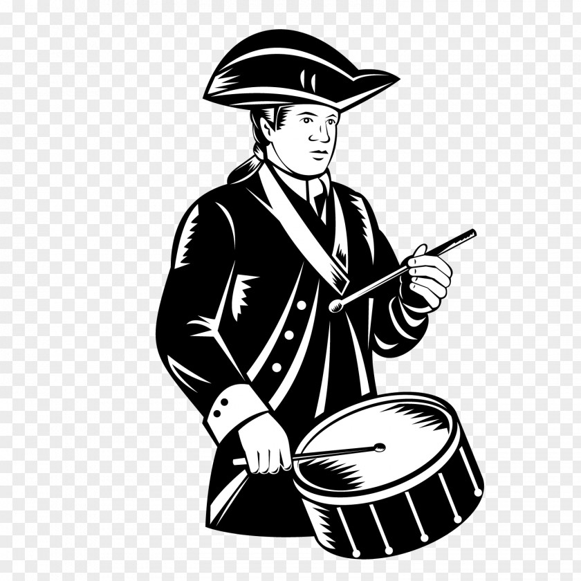 Knight Drums Black Man Vector Material United States Royalty-free Drummer Illustration PNG