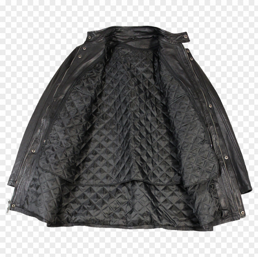 Leather And Fur Coat Cloak Jacket Lining PNG