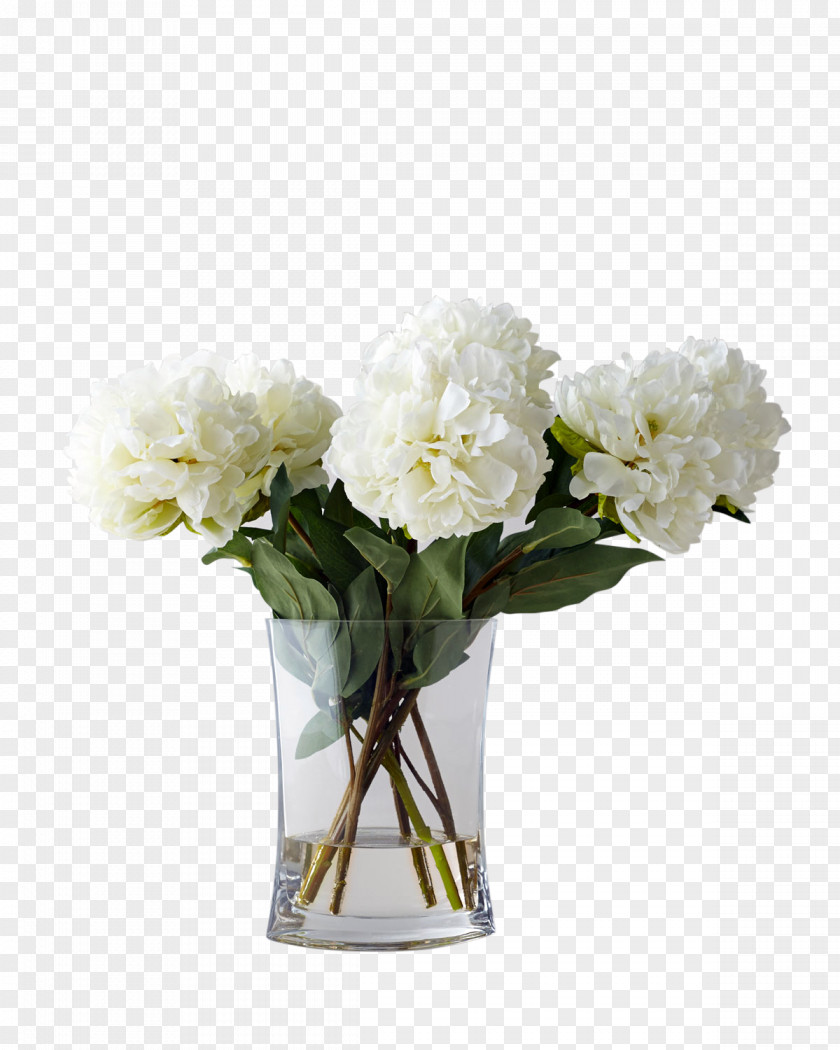 White Hydrangea Flower Arrangement Floral Design PNG