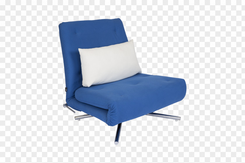 Chair Sofa Bed Futon Armrest Comfort Cobalt Blue PNG