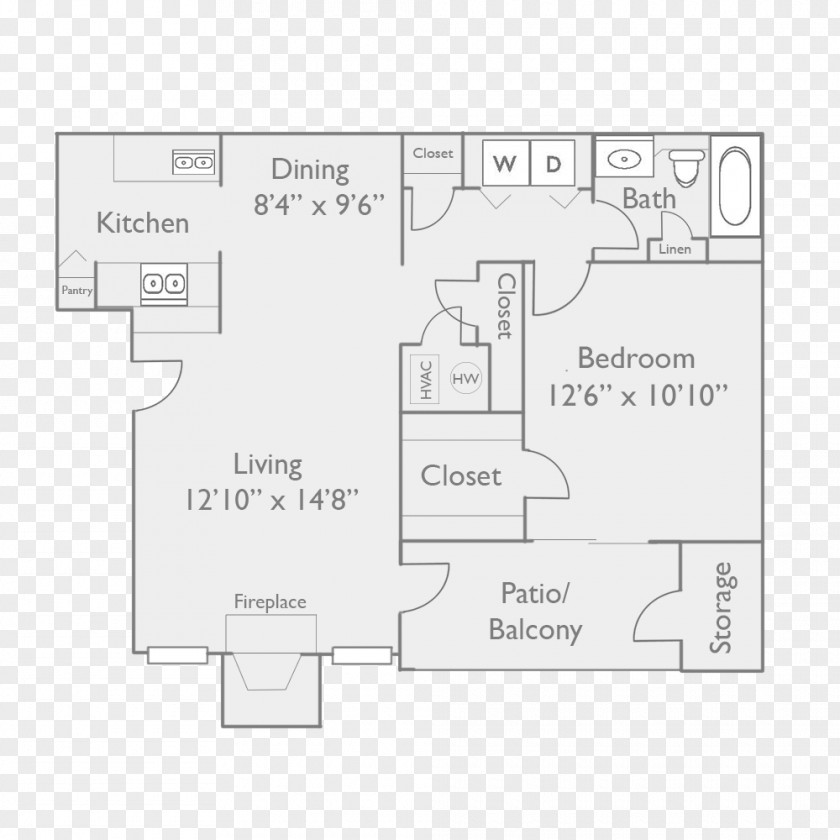 Rental Homes Luxury Floor Plan Line PNG