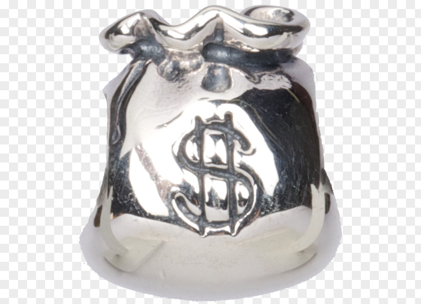 Silver Pandora Charm Bracelet Bag PNG