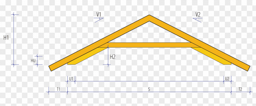 Triangle Roof Diagram PNG