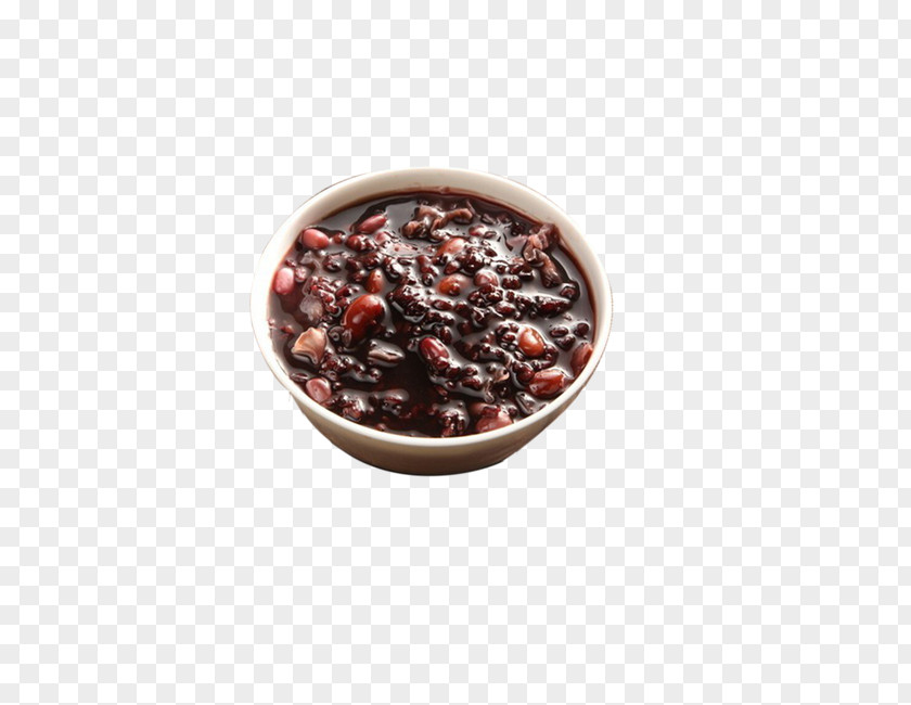 Black Rice Red Bean Porridge Congee Food Eating Health PNG