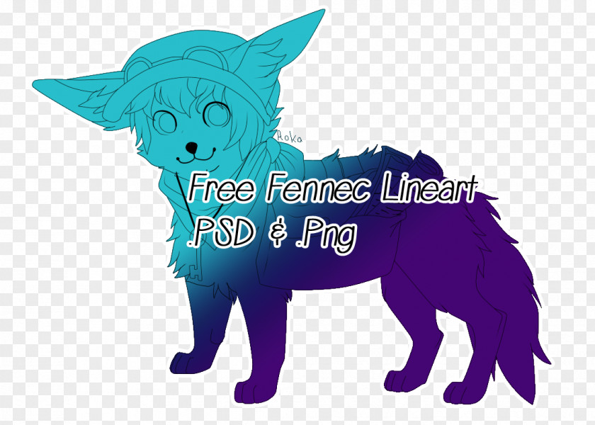 Fennec Fox Line Art Canidae Drawing PNG