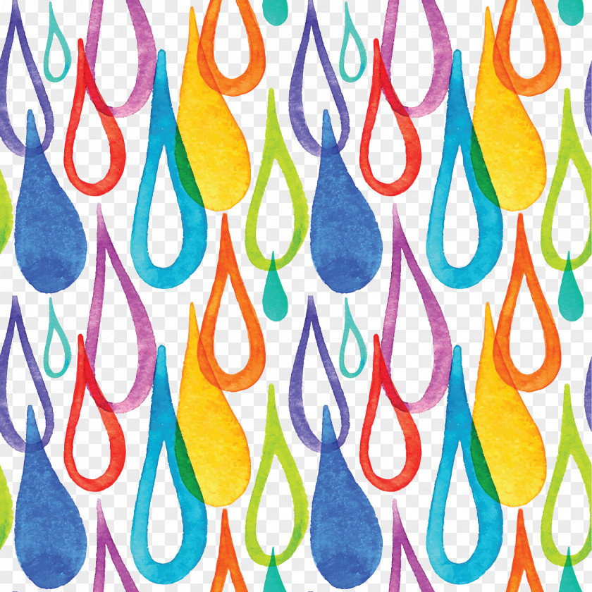 Watercolor Drops Painting Graphic Design PNG