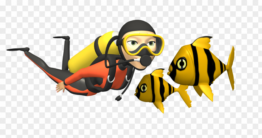 Diving Clipart Scuba Underwater Set Animation PNG