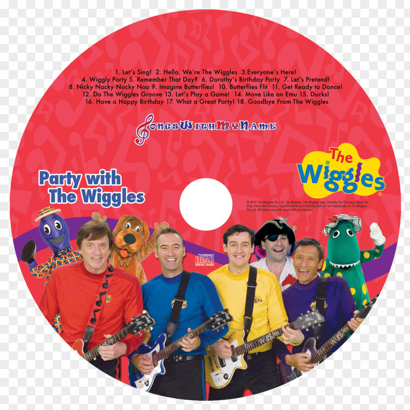 Dvd The Wiggles It's A Wiggly World Hoop Dee Doo: Party Splish Splash Big Red Boat DVD PNG