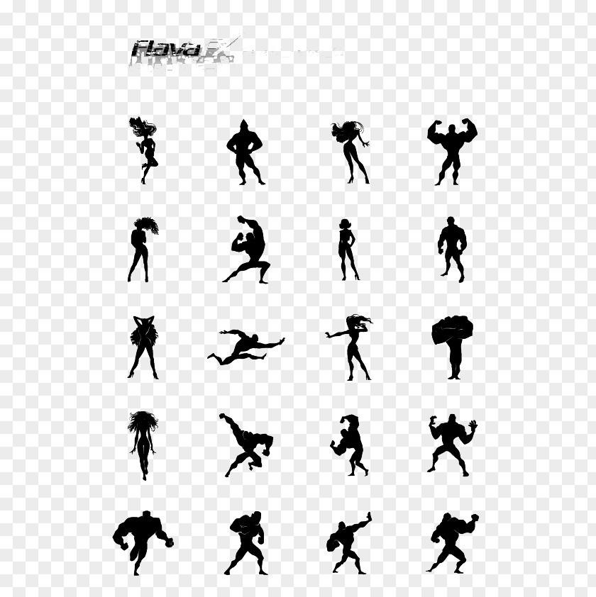 Silhouette Figures Iron Man Spider-Man Superhero PNG