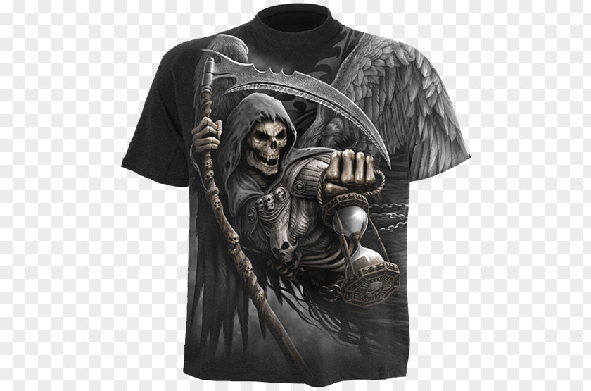 T-shirt Death Hoodie Skull PNG