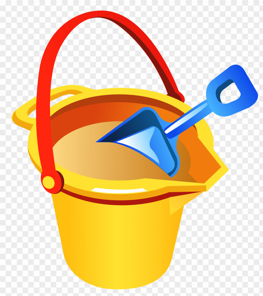 Transparent Beach Bucket And Shovel Clipart Sand PNG