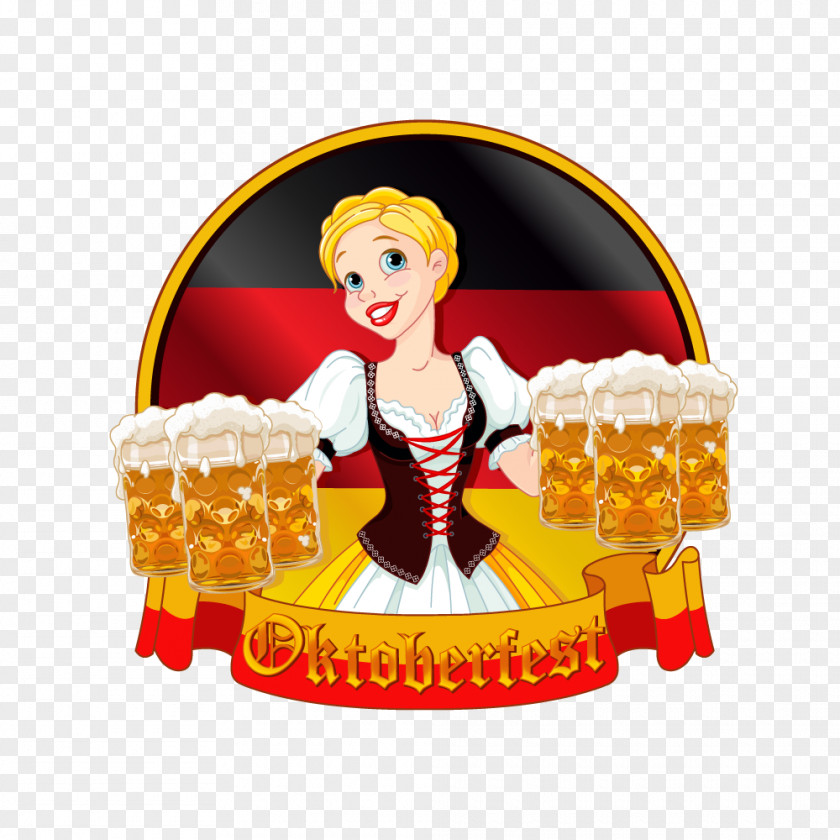 Vector Oktoberfest Beer German Cuisine Clip Art PNG