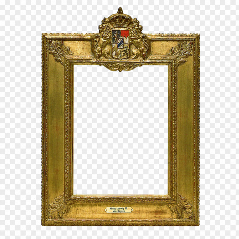 Brass Picture Frames Rectangle Rigid Frame PNG