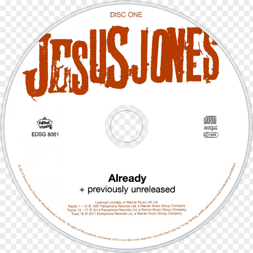 Jesus Jones Doubt Compact Disc London Product Design Brand PNG
