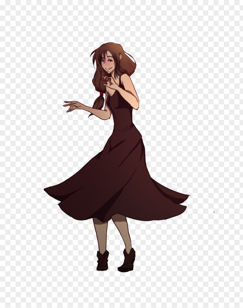Arya Mockup Dress Shoulder Illustration Cartoon Character PNG