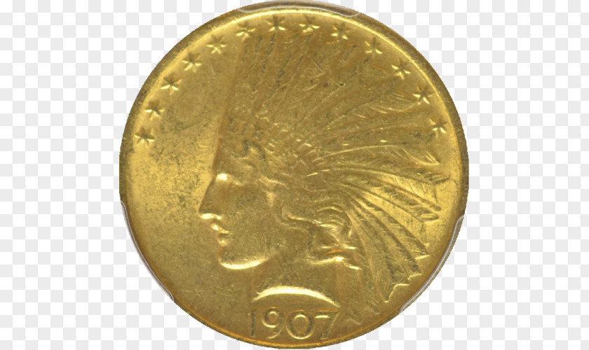 Coin Gold Indian Head Pieces Cent PNG