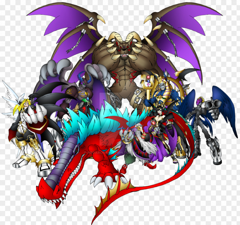 Digimon World Data Squad Impmon Demon Agumon PNG