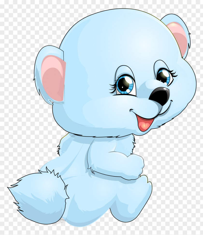 Polar Bear Cartoon Clip Art PNG