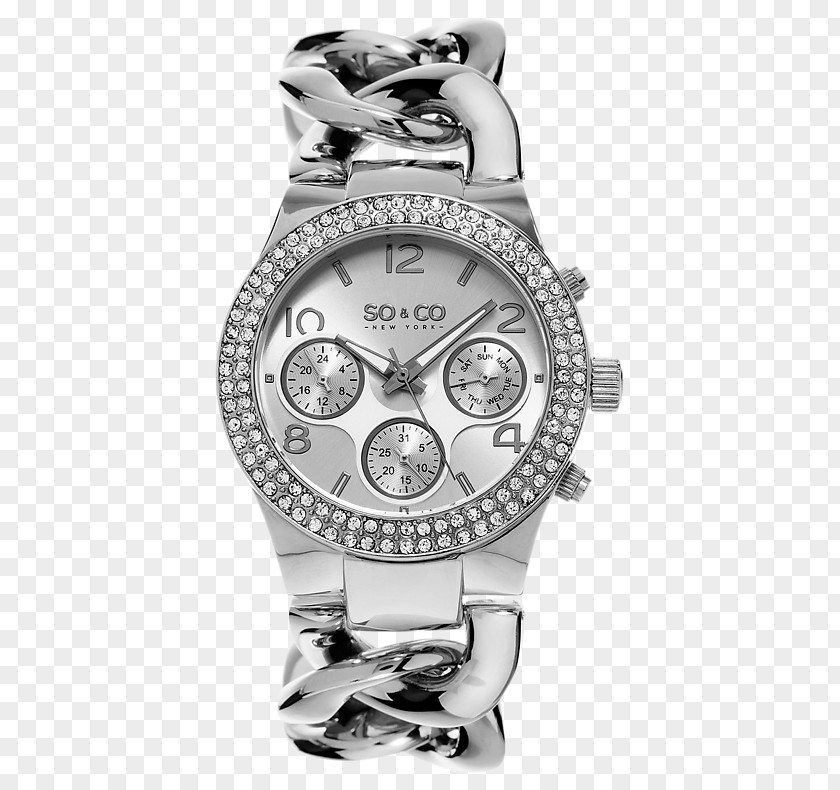 Bezel Chain Watch Strap Quartz Clock J. C. Penney Jewellery PNG