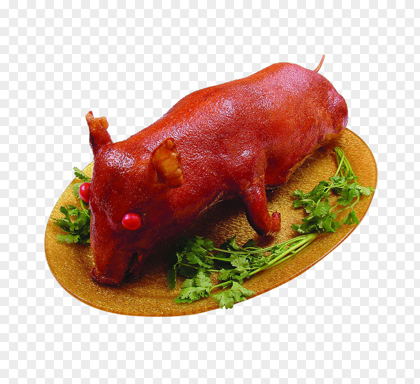 Fortune Sucking Pig All Siu Yuk Hakka Cuisine Domestic Chinese Qingming PNG