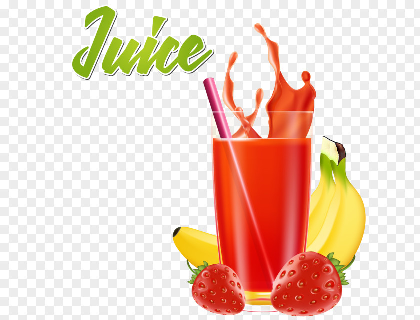 Juice Strawberry Orange Vector Graphics Clip Art PNG
