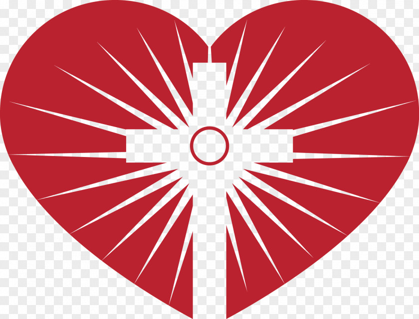 Sacred Heart Of Jesus Logo Circle Valentine's Day Font PNG
