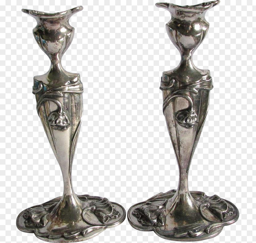 Silver Classical Sculpture 01504 Vase Bronze PNG