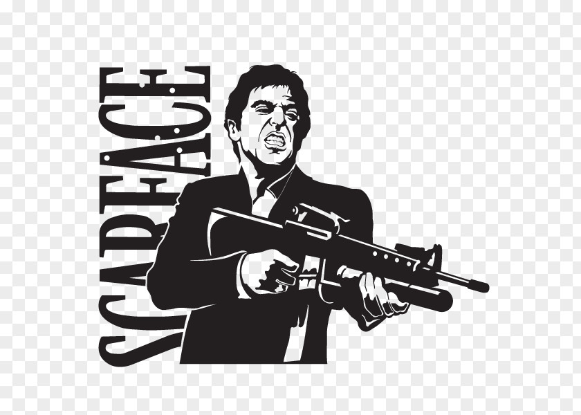 Wall Decal Al Pacino Tony Montana Scarface Sticker PNG