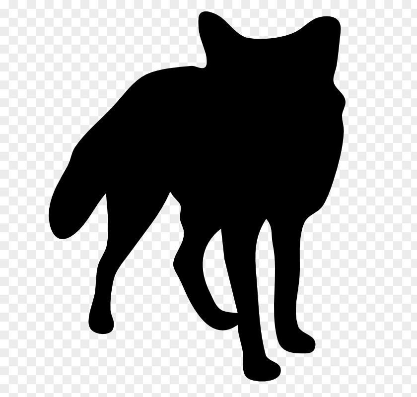 Animal Silhouettes Silhouette Fox Clip Art PNG