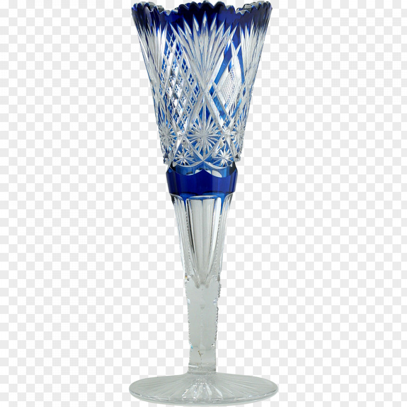 Clear Glass Vase Wine Lead Favrile PNG