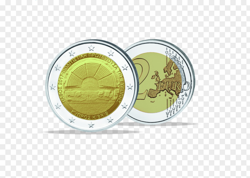 Euro Andorra 2 Commemorative Coins Coin PNG
