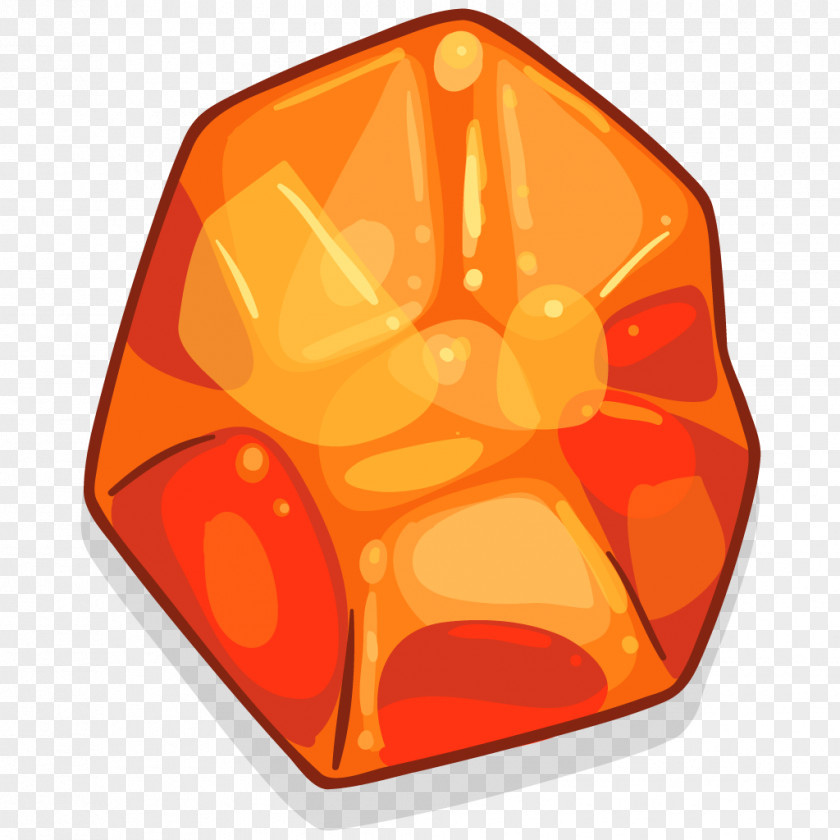 Orange Gemstone Fire Image Diamond PNG
