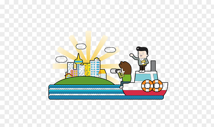 The Characters On Ship Photography Drawing Illustration PNG