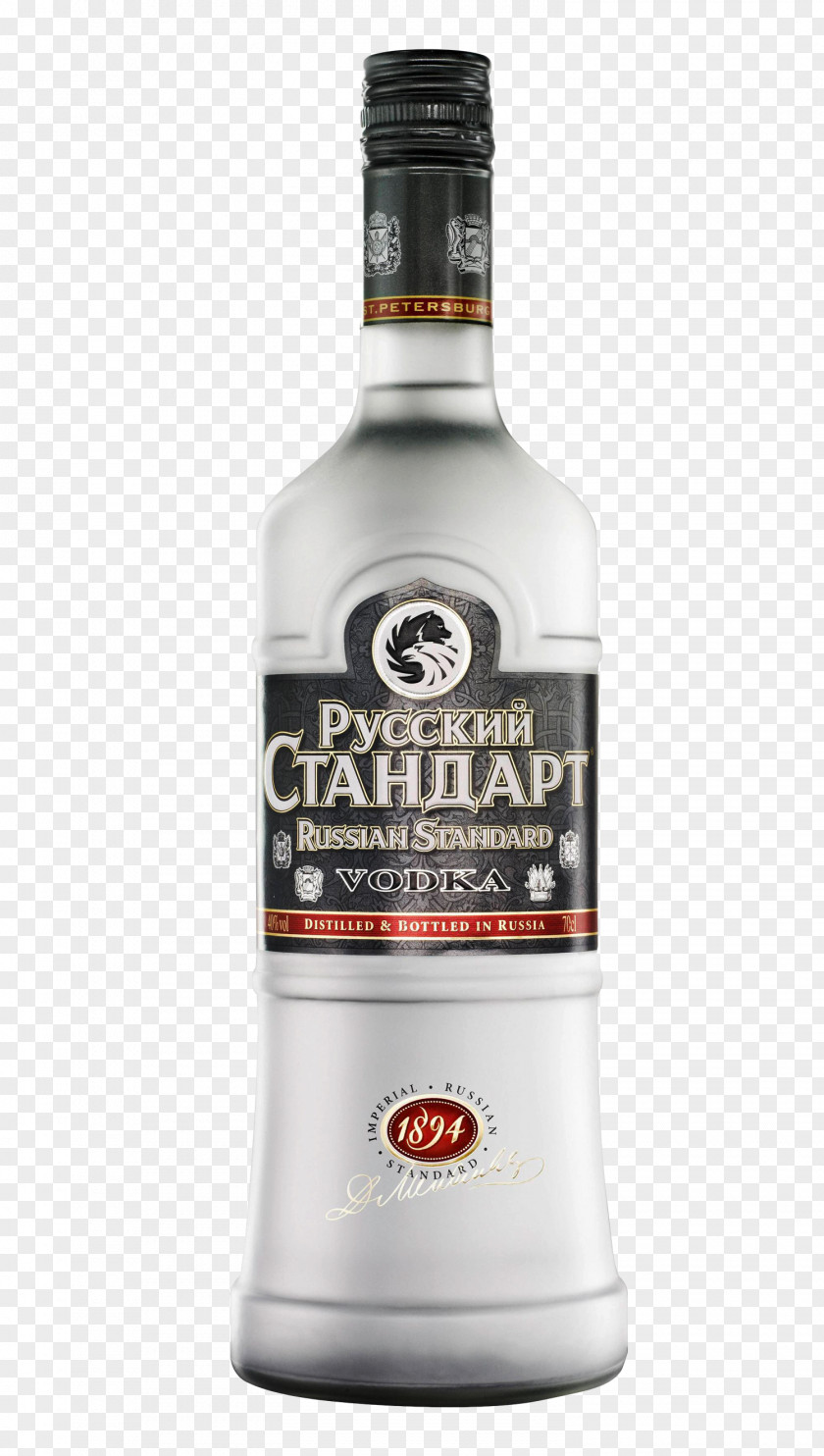 Vodka Bottles Distilled Beverage Whisky Russian Standard Cocktail PNG
