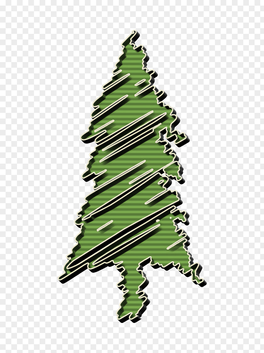 Conifer Christmas Decoration Icon Holiday PNG