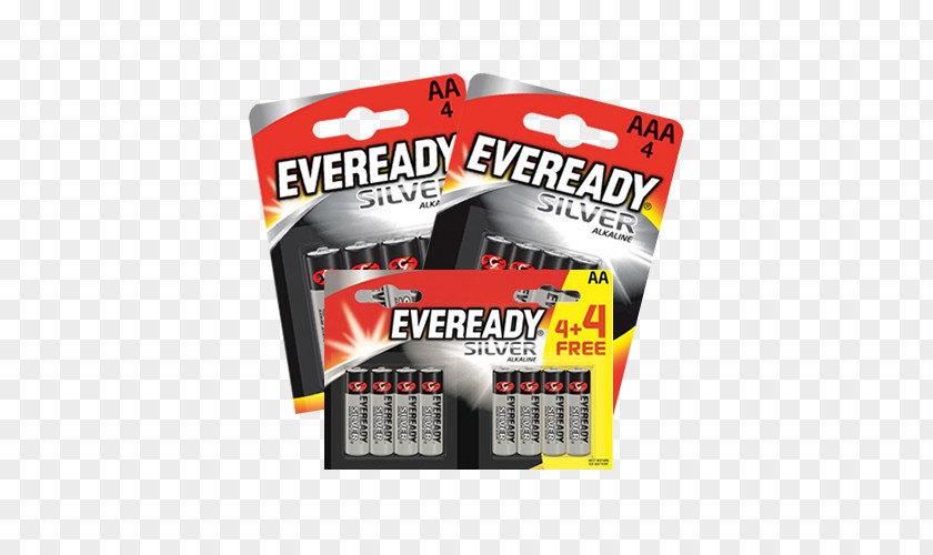 Eveready Electric Battery Company Alkaline AAA Energizer PNG