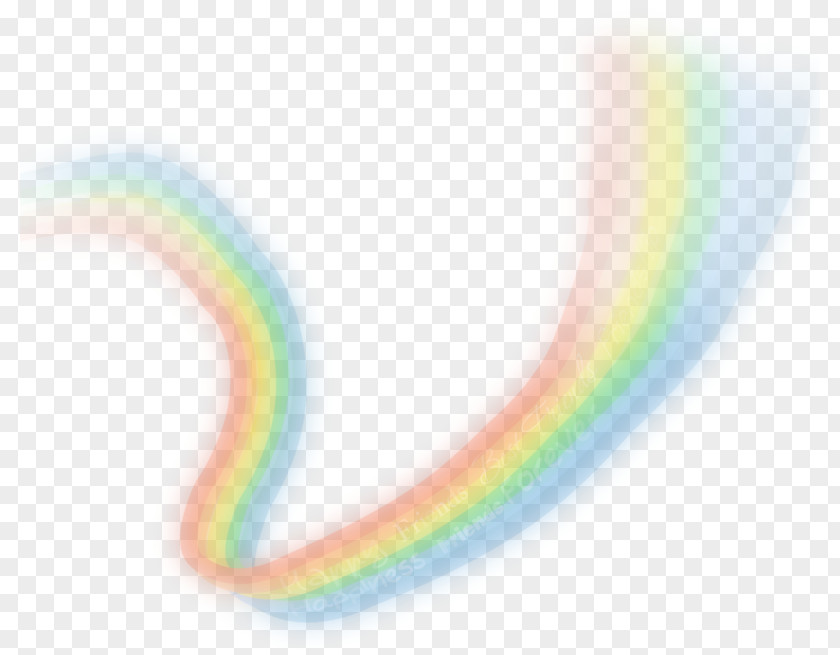 Hand-painted Rainbow Ribbon Pattern PNG