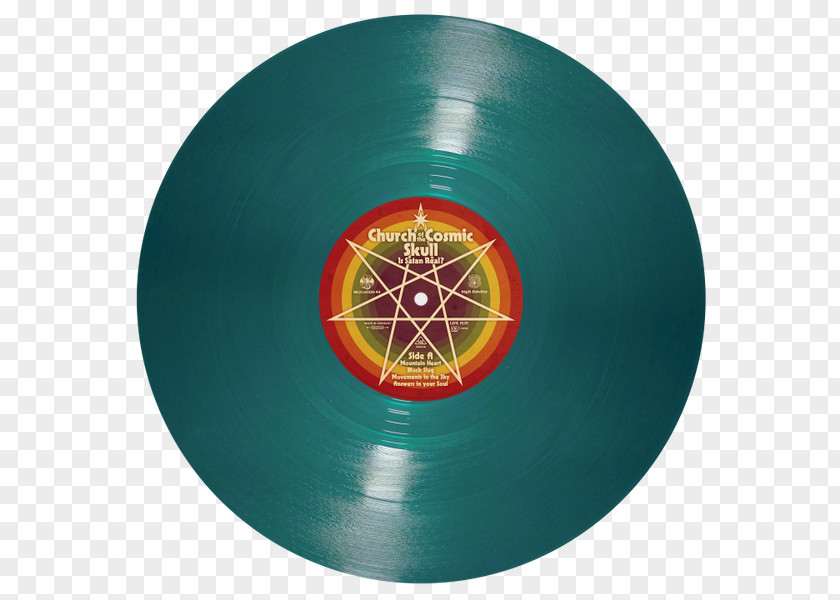 Ocean Blue Vinyl Shutters Church Of The Cosmic Skull Is Satan Real? Musician Progressive Rock Psychedelic PNG