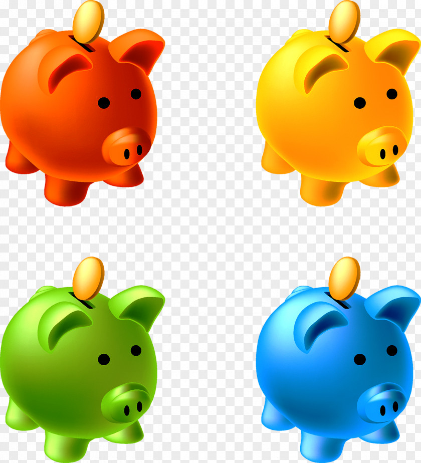 Piggy Bank Saving Clip Art PNG