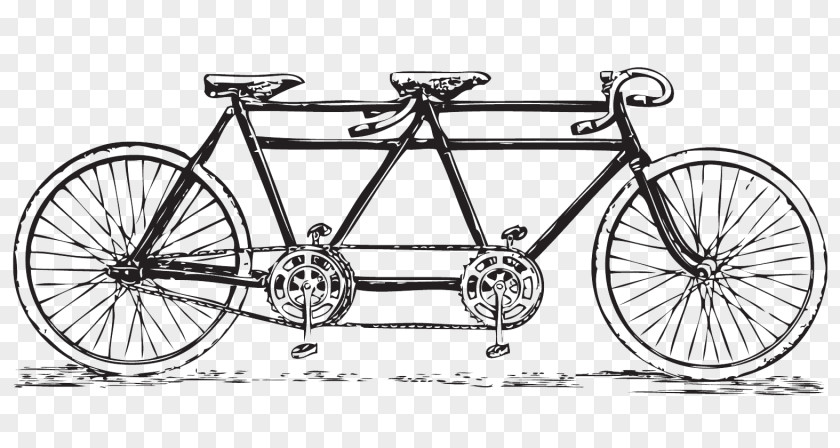 Vintage Bicycle Cliparts Tandem Cycling Clip Art PNG