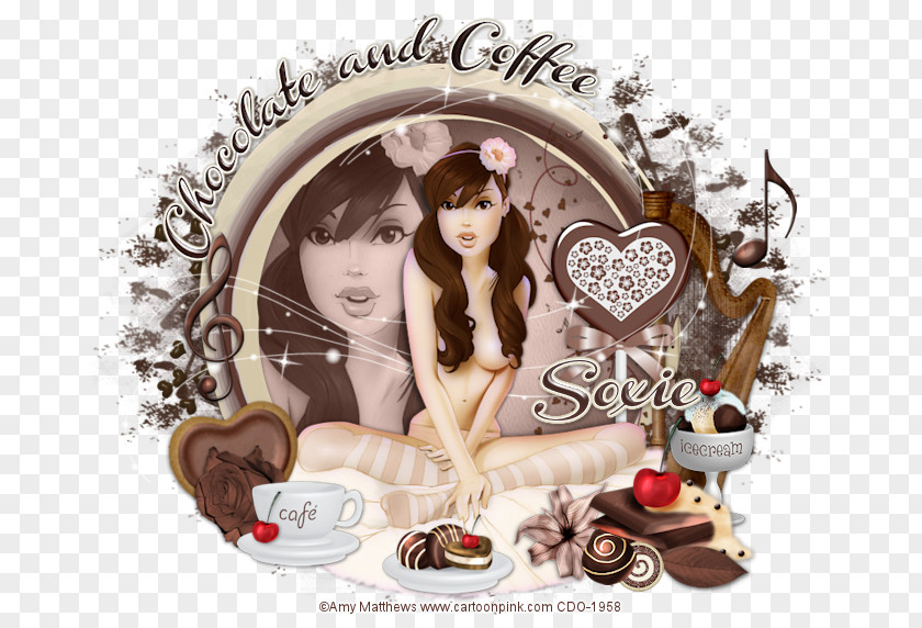 3d Flirty Chocolate Illustration Torte-M Text Messaging PNG