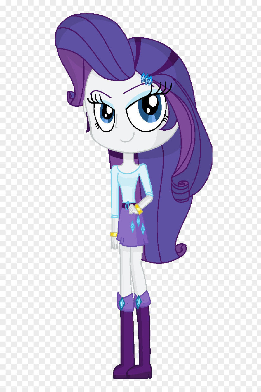 Rarity Equestria Girls Base W Hair Clip Art Illustration Vertebrate Figurine Purple PNG