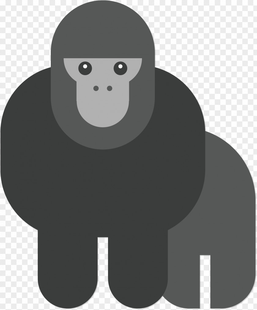 Scary Gorilla Vector Chimpanzee Orangutan Euclidean PNG
