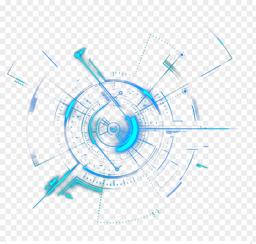 Science And Technology Light Circle Geometry PNG