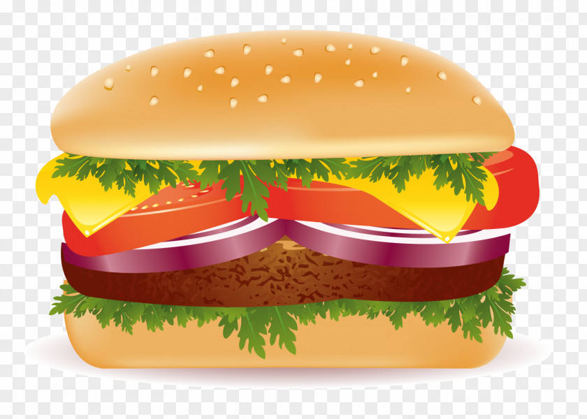 Steak Burger Junk Food Fast Hamburger French Fries PNG